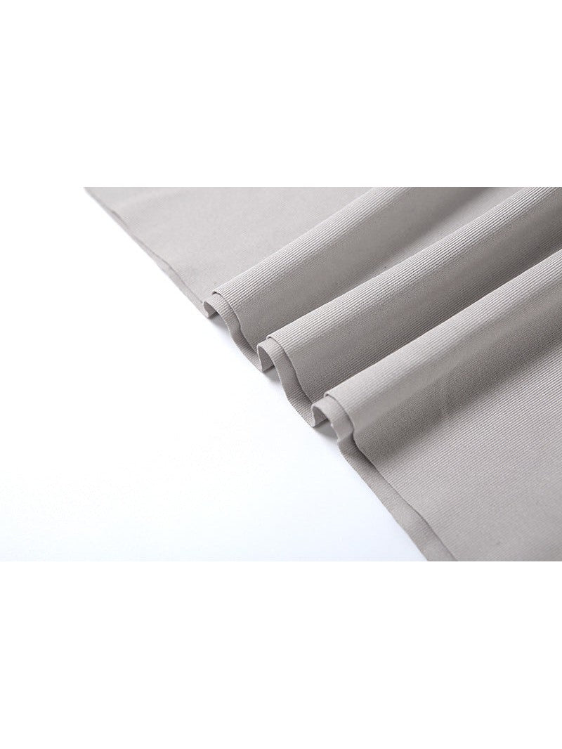 Deep Neck Tube Top Backless Pleating Formal Dress