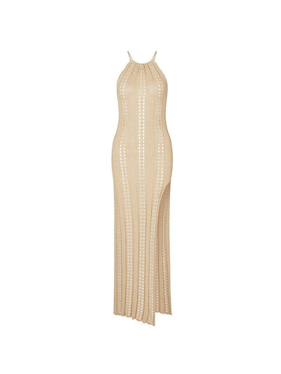 Knitted Hollow Out Cutout Out Beach Dress