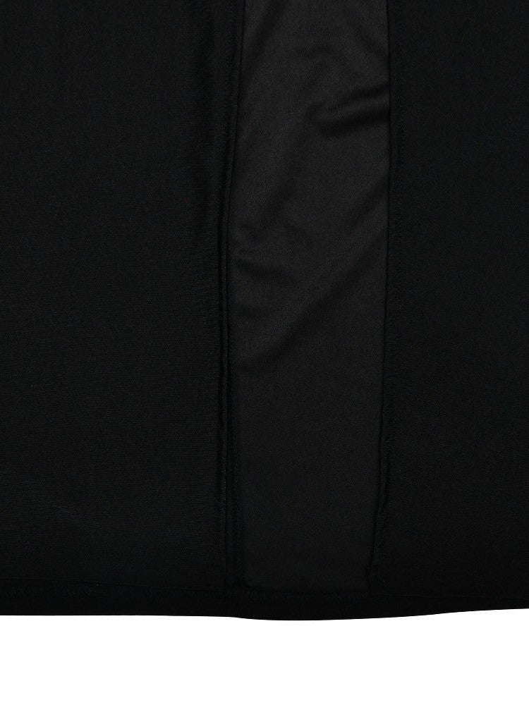 One Shoulder Sleeveless High Slit Buckle Maxi Dress