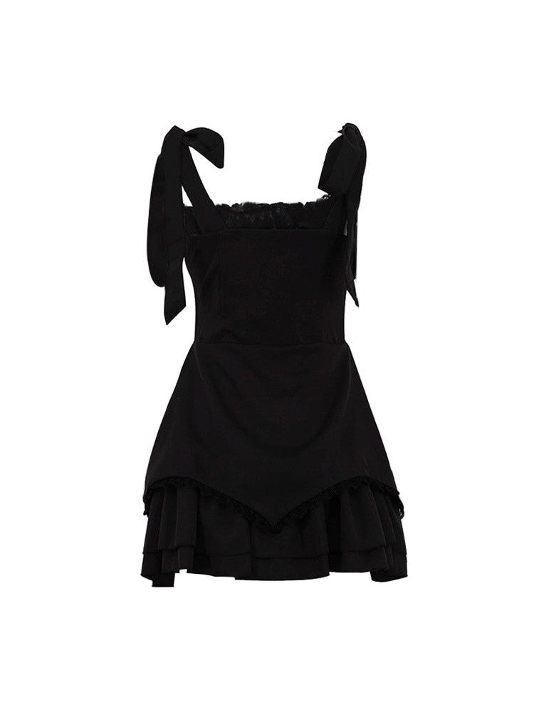 Lotus Leaf Corset Braces Dress