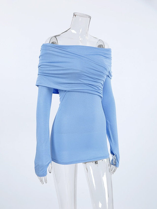 Irregular Asymmetric Long Sleeves T Shirt