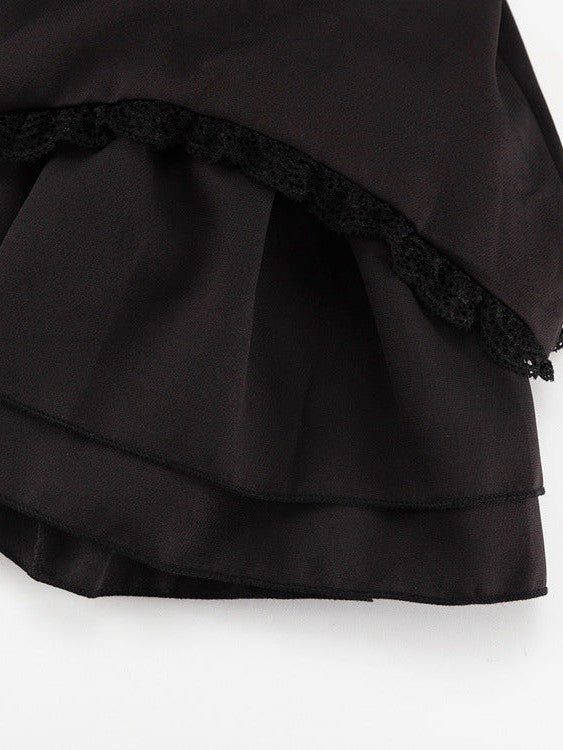 Lotus Leaf Corset Braces Dress