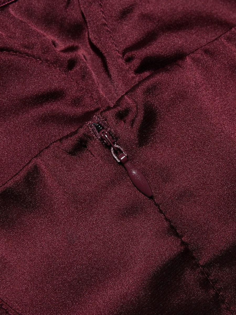 Bandeau Tube Ribbon Backless Bodycon Dress