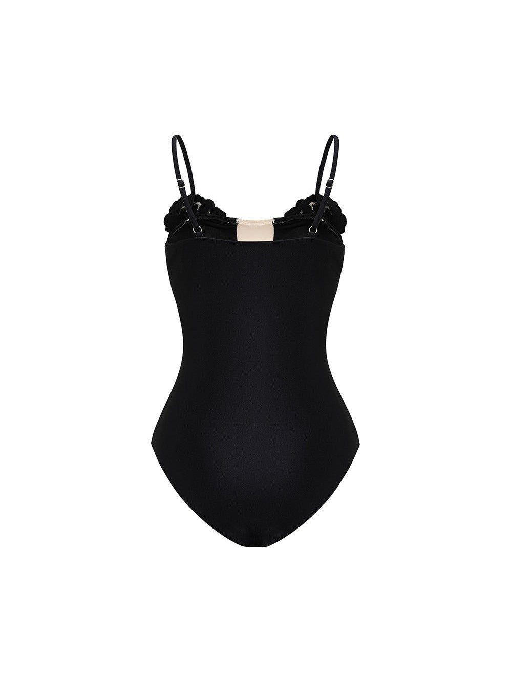 One Shoulder Cutout Swimsuit Skirt Coord Set With Belt