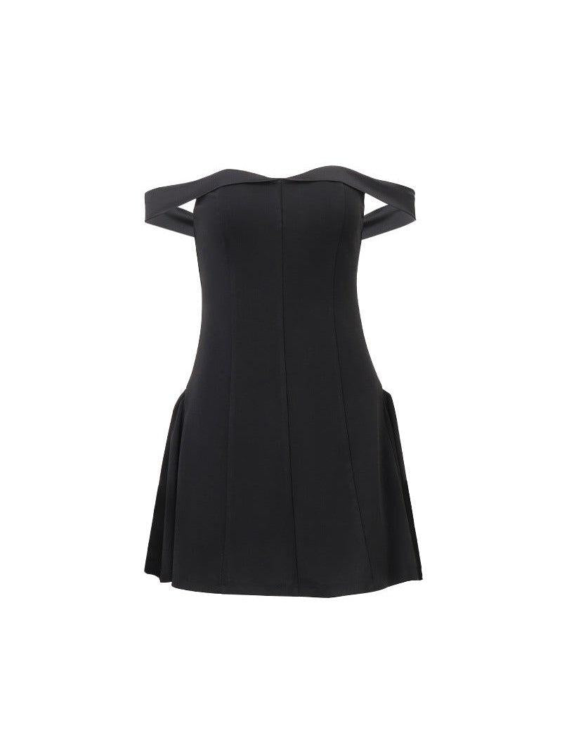 Off Shoulder A Line Dress