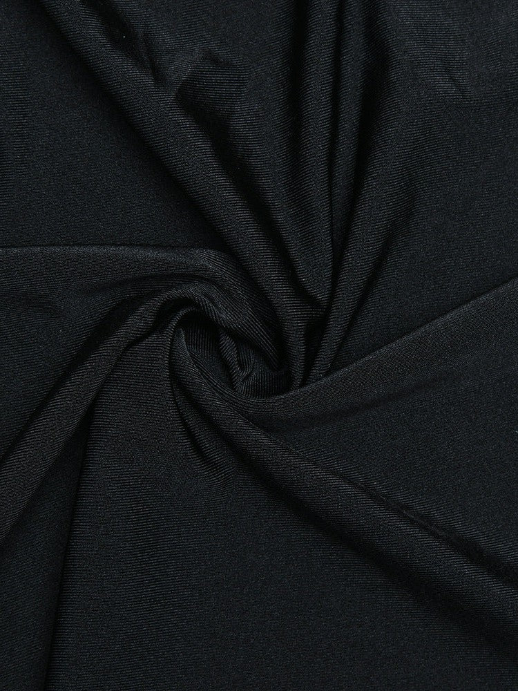 V Neck Bell Sleeve Dress Elegant Fishtail Dress