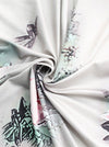 High Slit Floral Print Pleated Skirt Coord Set