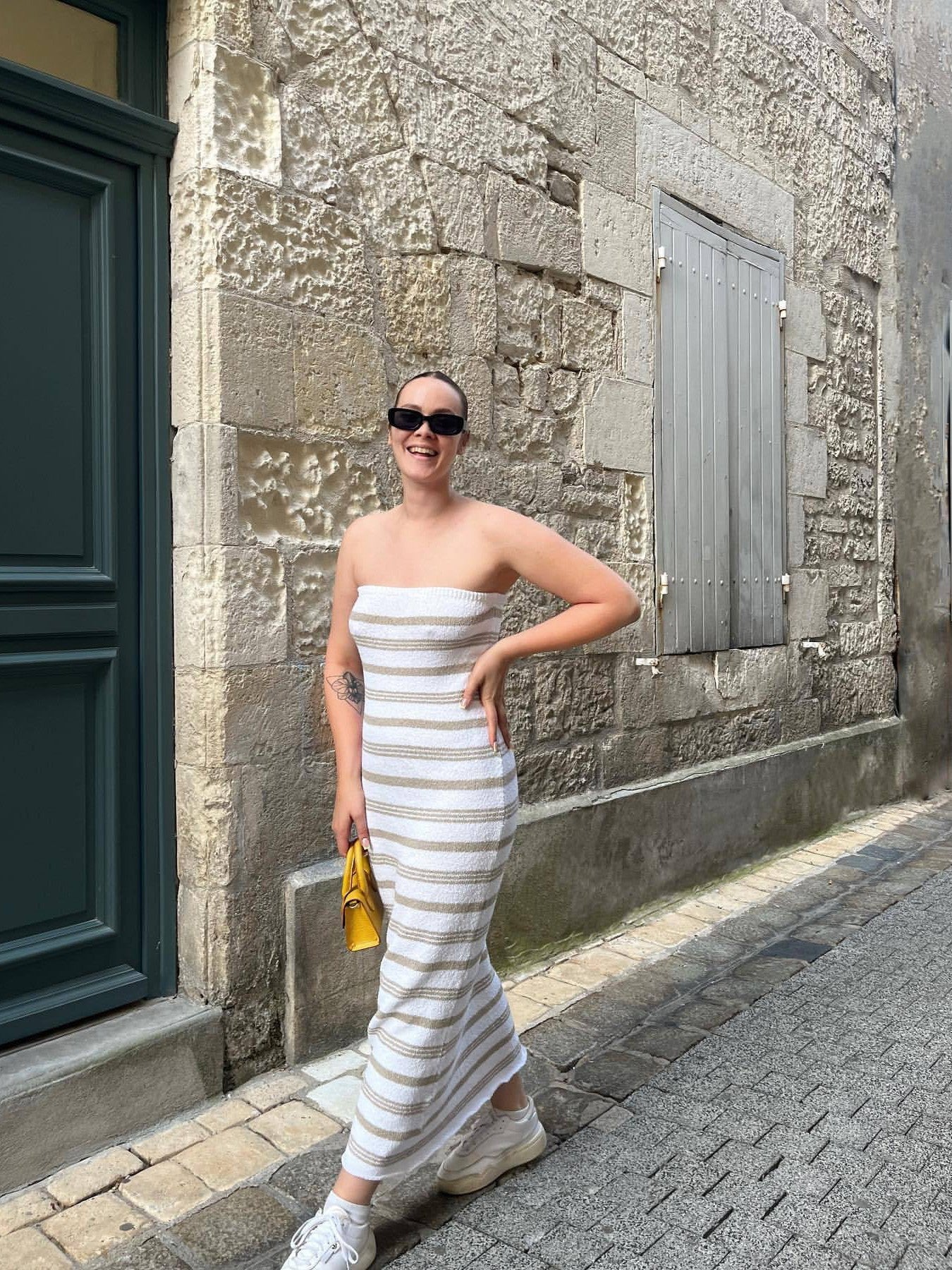 Striped Tube Bandeau Bohemian Beach Dress