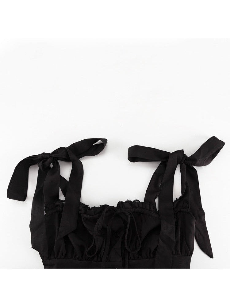 Lotus Leaf Corset Braces Dress