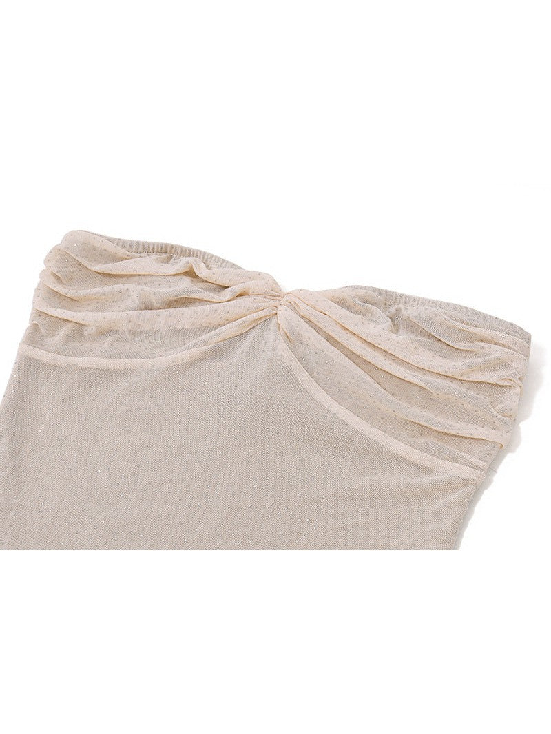 Bandeau Tube Shimmer Fishtail Dress