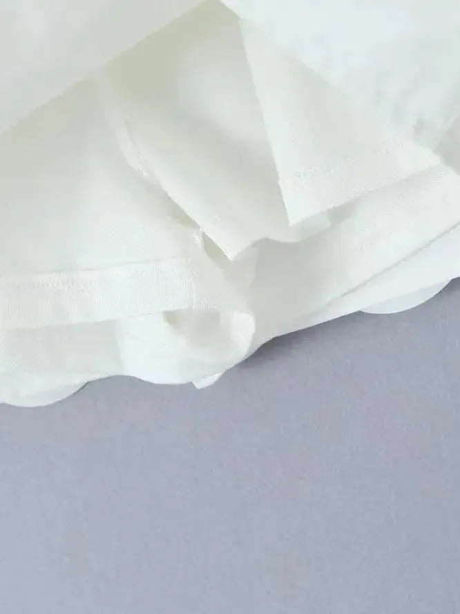 White Coin Mini Skirt