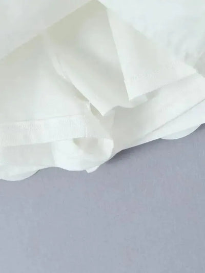 White Coin Mini Skirt