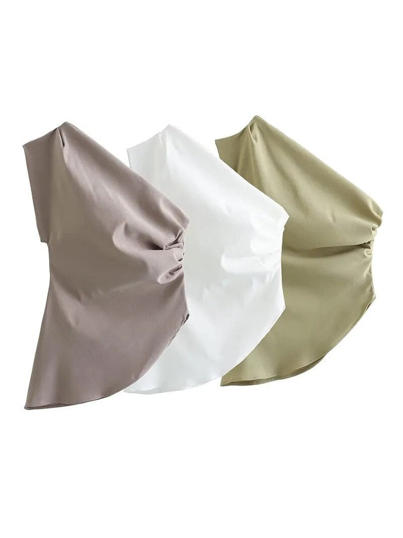 Asymmetric One Shoulder Top