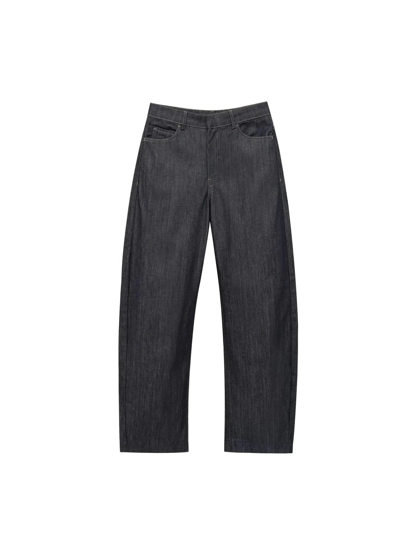 Denim Peplum Tube Top Blazer & Pants Coord Set