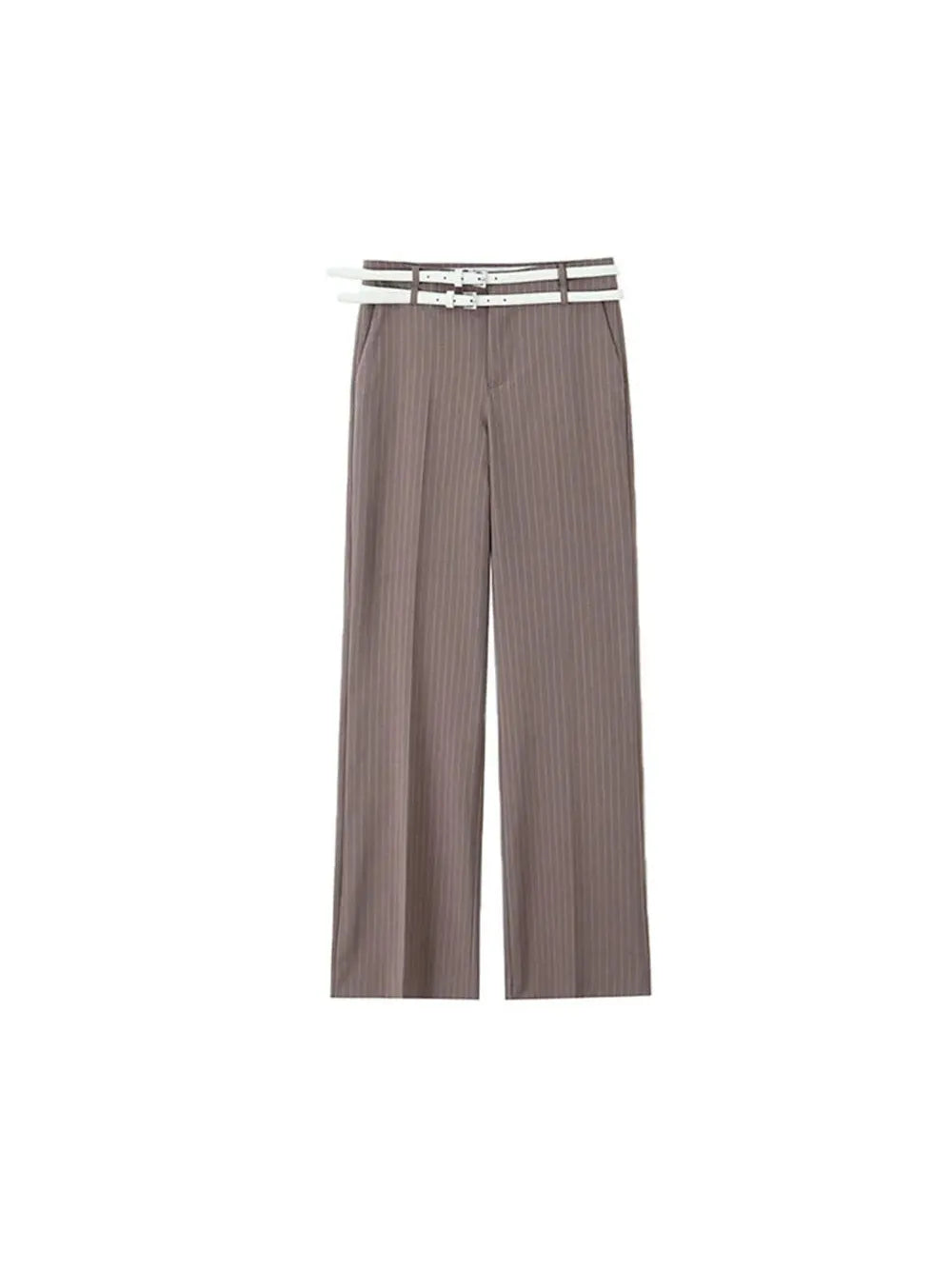 Striped Vest Waist Coat & pants Coord Set with Belt