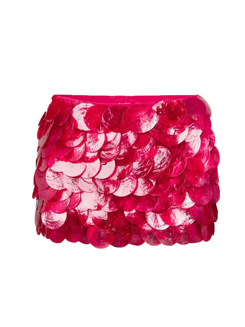 Coin Shell Mini Skirt