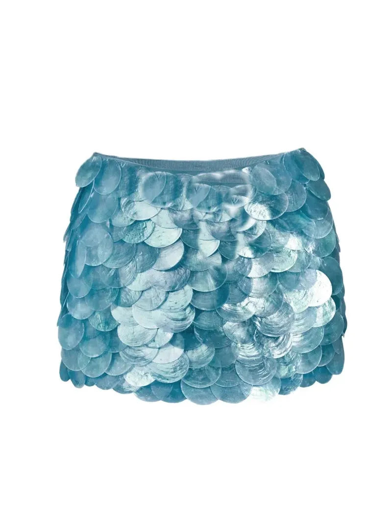 Coin Shell Mini Skirt