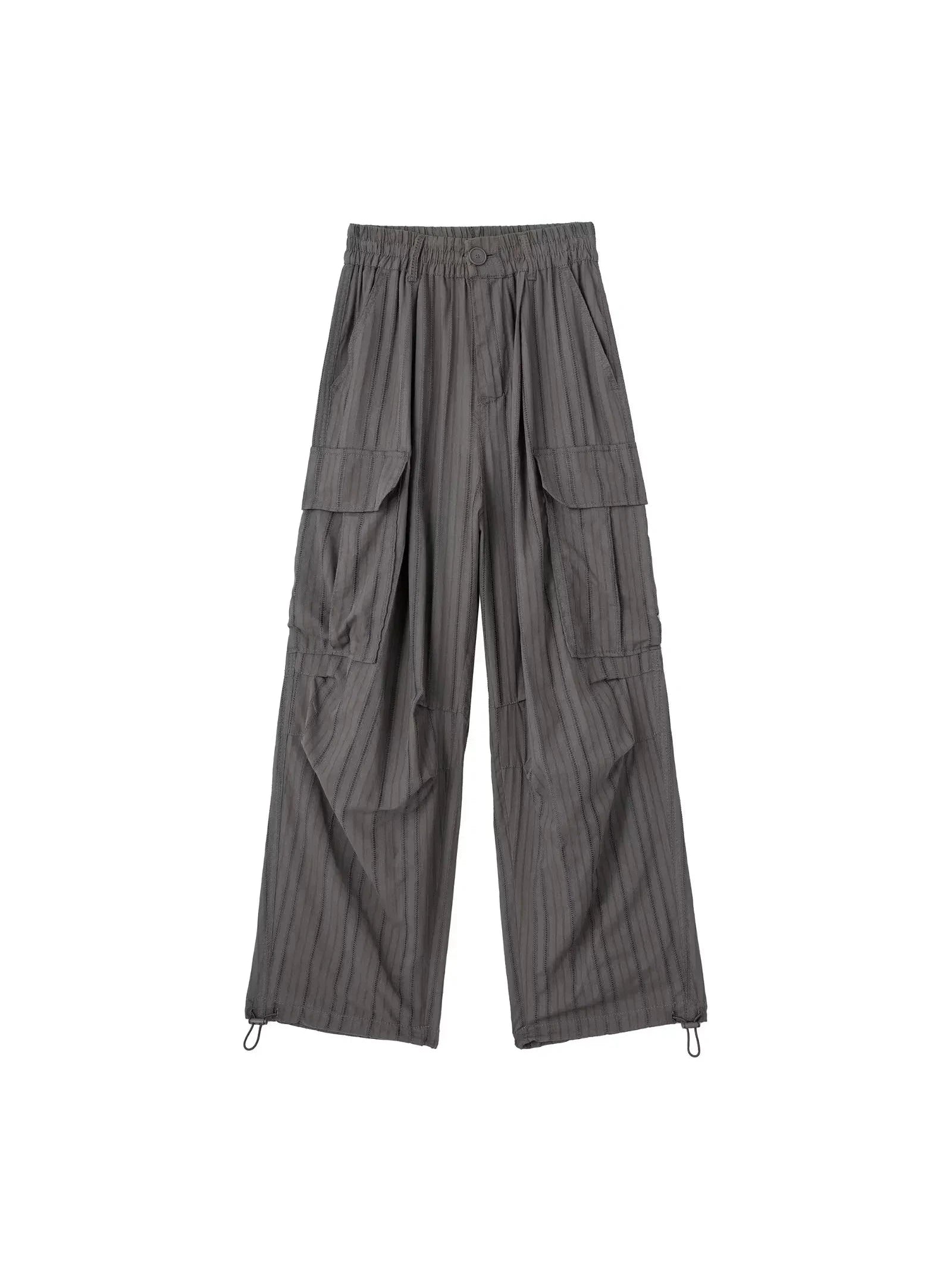 Ruffles Cami Top & Cargo Pants Coord Set Brown