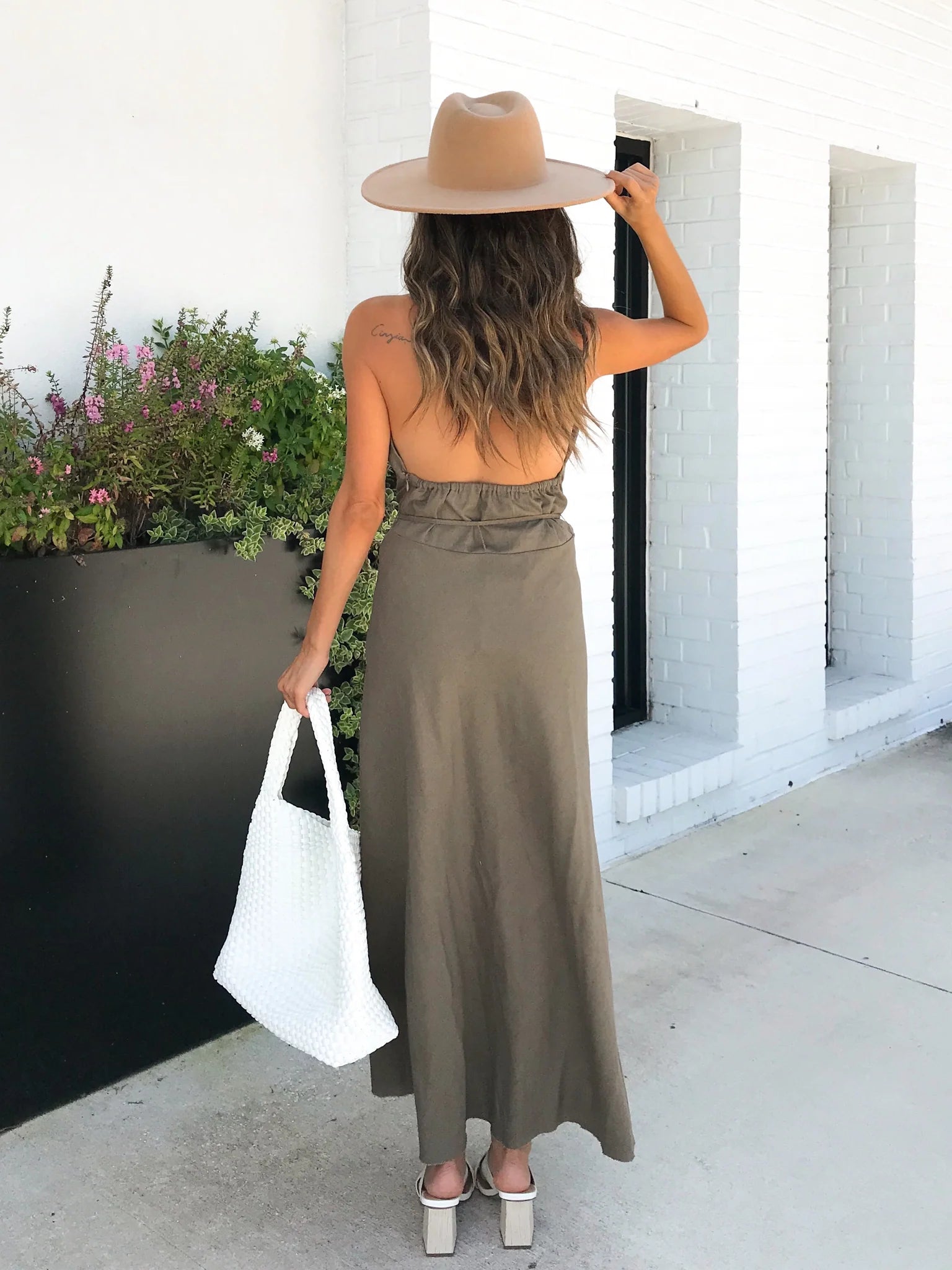 Serena Backless Halterneck Dress