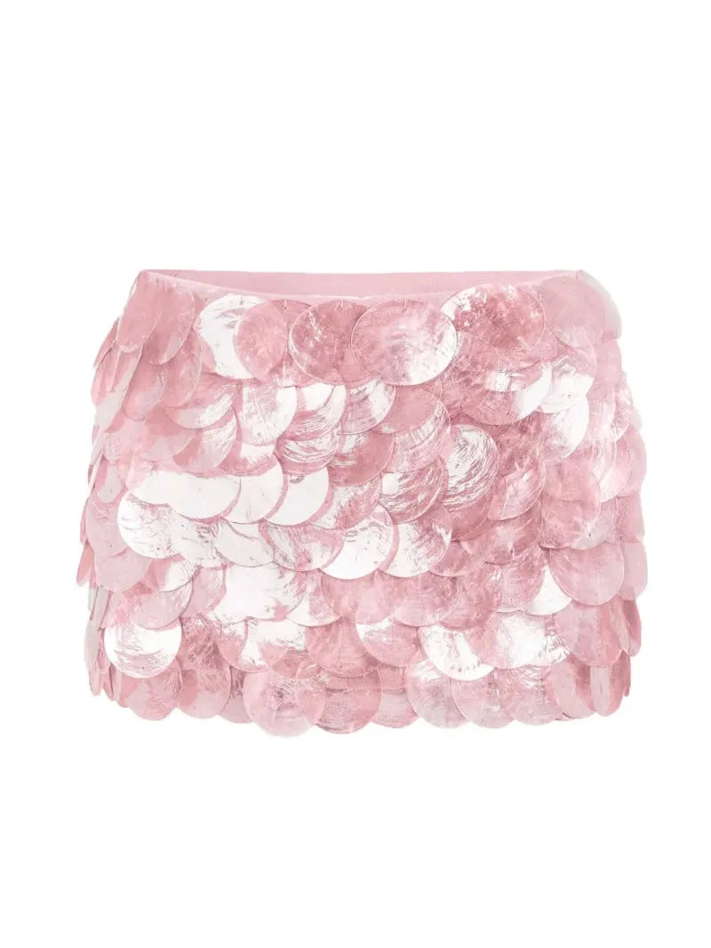 Coin Shell Mini Skirt