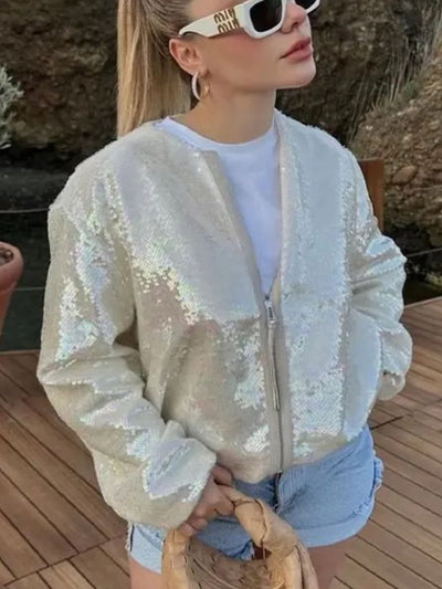 Silver Sequins Jacket