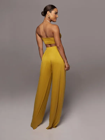 Knotty Bandeau Top & Pants Coord Set