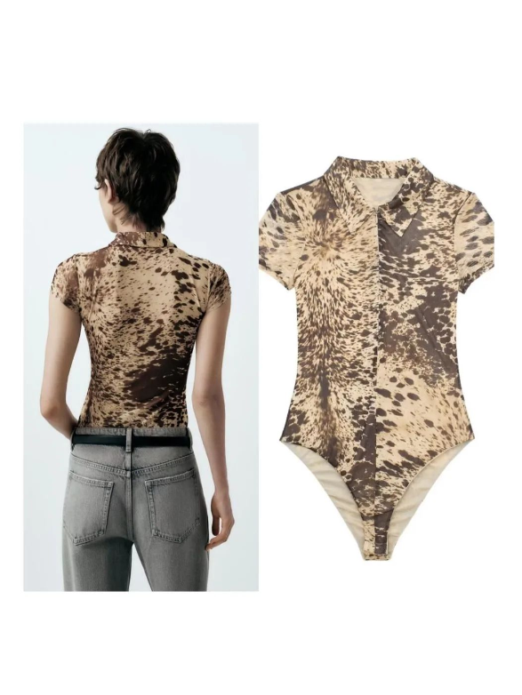Animal Print Bodysuit