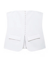 Button-up Vest Tube Top