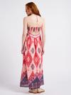 Geometric Print Halterneck Tube Maxi Dress