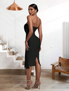 Bandage Tube Tassel Slit Dress