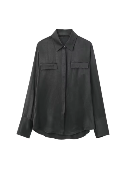 Full Sleeves Satin Shirt