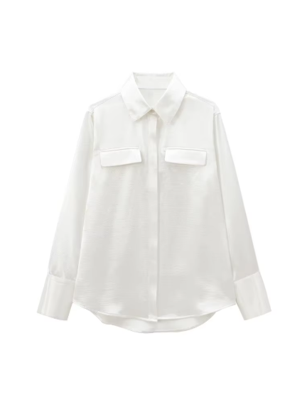 Full Sleeves Satin Shirt