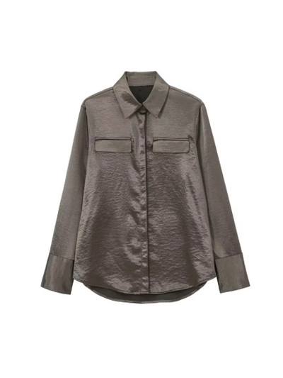 Full Sleeves Satin Shirt