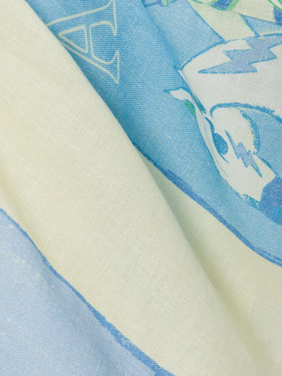 Horse Print Shirt & Wrap Skirt Coord Set