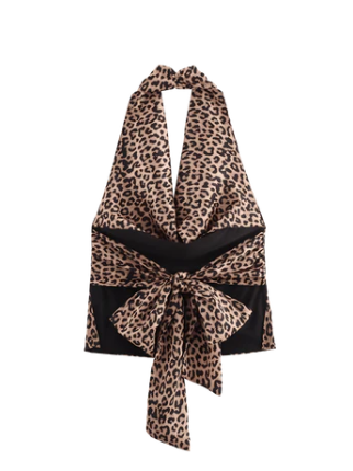 Livia Halterneck Backless Tied Top