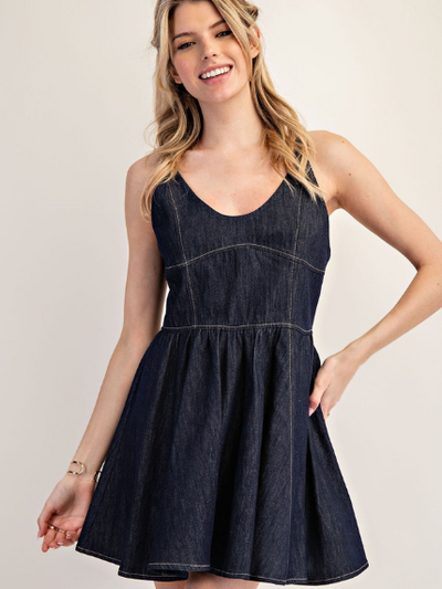 Camila Denim Swing Dress