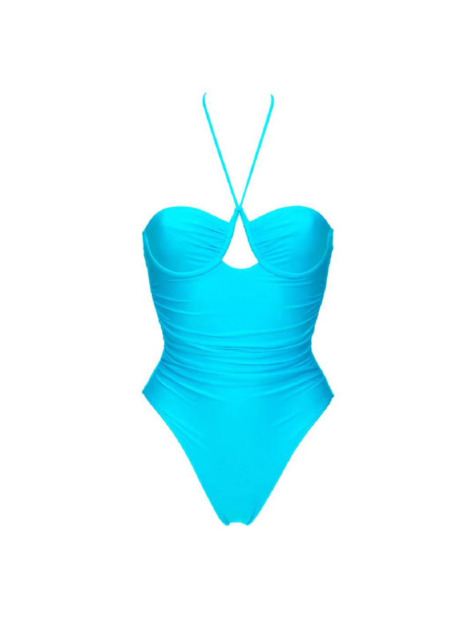 Coneli Plain swimsuit with open back