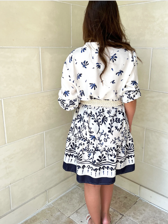 Floral Print Loose Casual A Line Dress