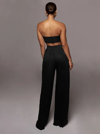 Knotty Bandeau Top & Pants Coord Set