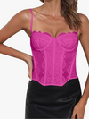 Spaghetti Strap Boning Corset Lace Top