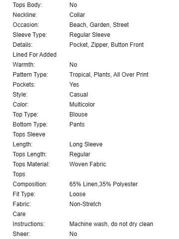 Summer Paradise Beach Print Shirt & Pants Coord Set