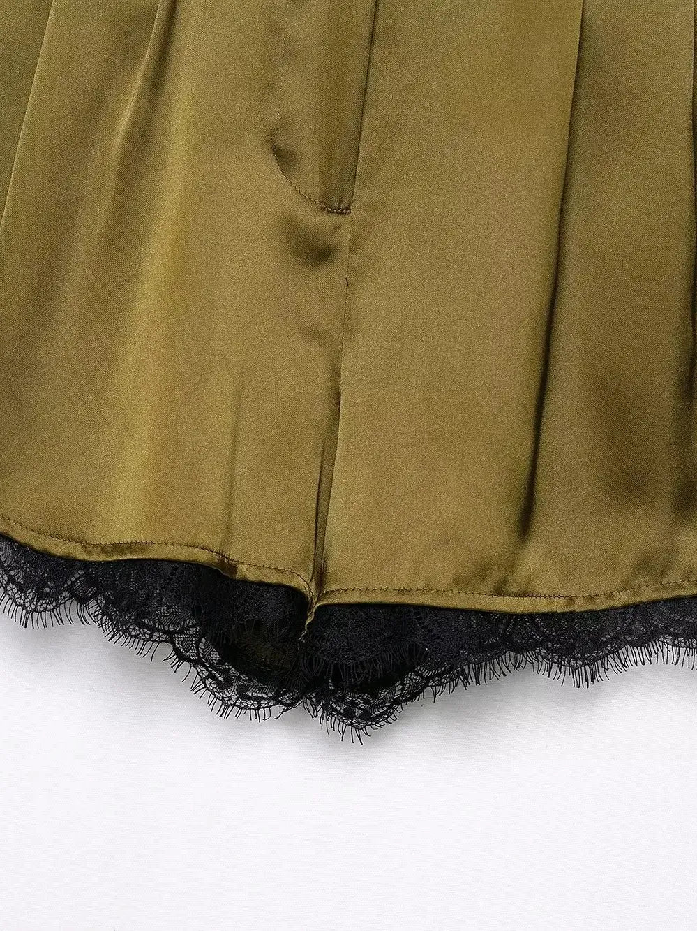 Camila Lacey Crop Top & with Shorts Coord Set