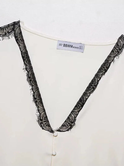 Camila Lacey Crop Top & with Shorts Coord Set