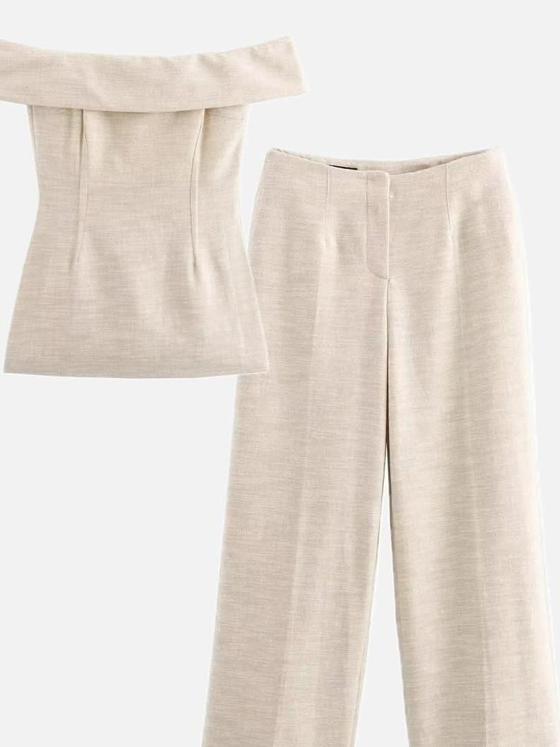 June Allure Strapless Top & Pants Coord Set