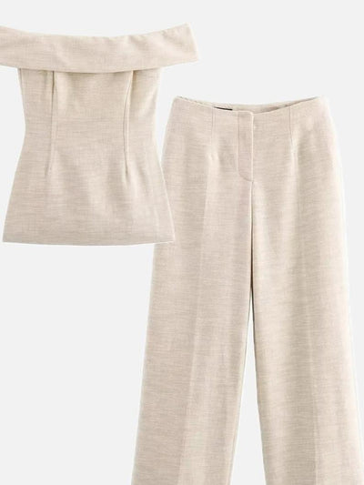 June Allure Strapless Top & Pants Coord Set