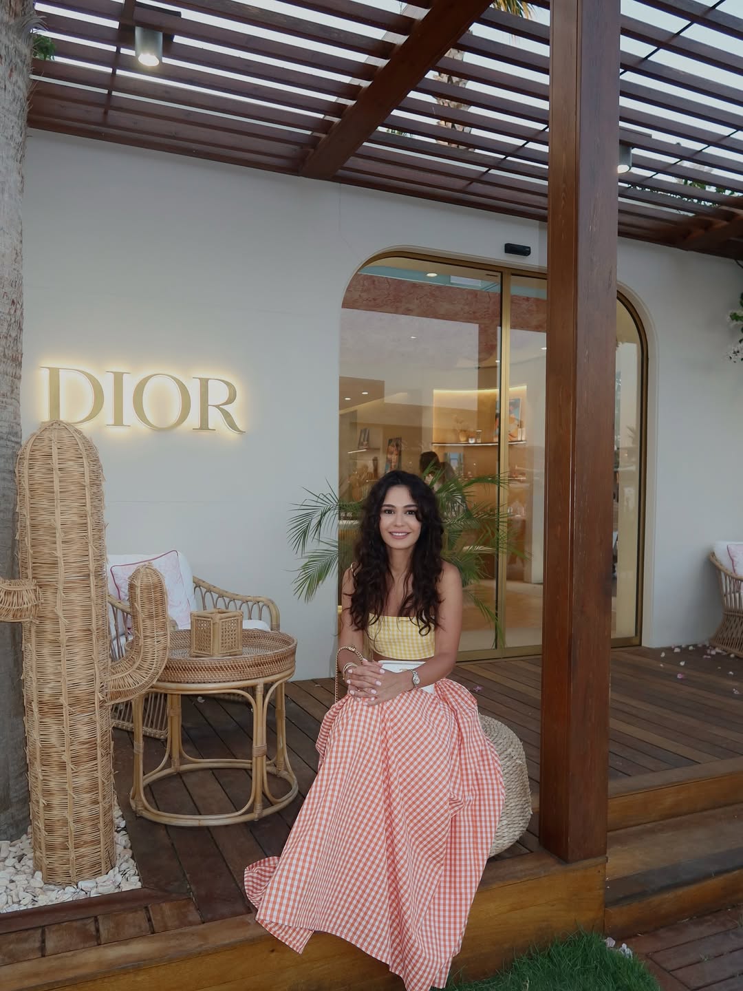 Gingham Print Cami Top & Skirt Coord Set