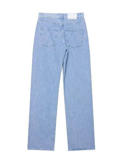 Patch Detailed Denim Jacket & Denim Pants Coord Set