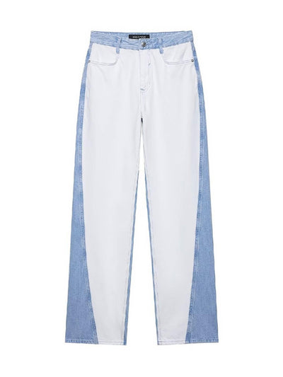 Patch Detailed Denim Jacket & Denim Pants Coord Set