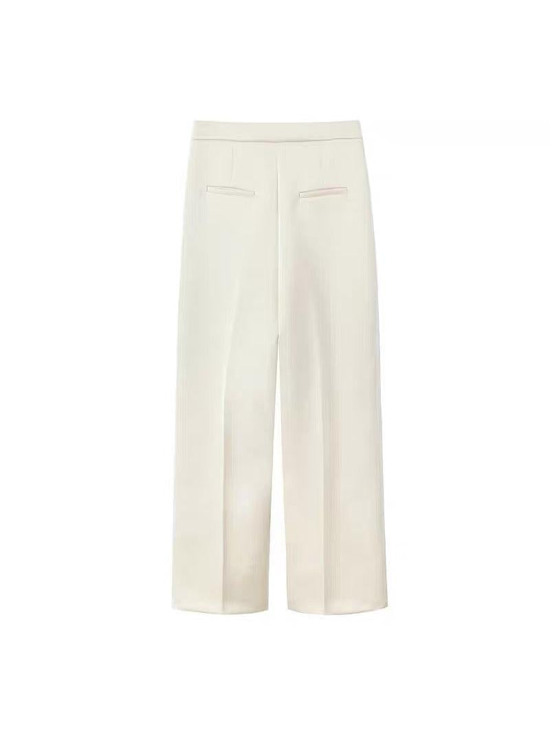 Crop Blazer & Wide Leg Pants Coord Set