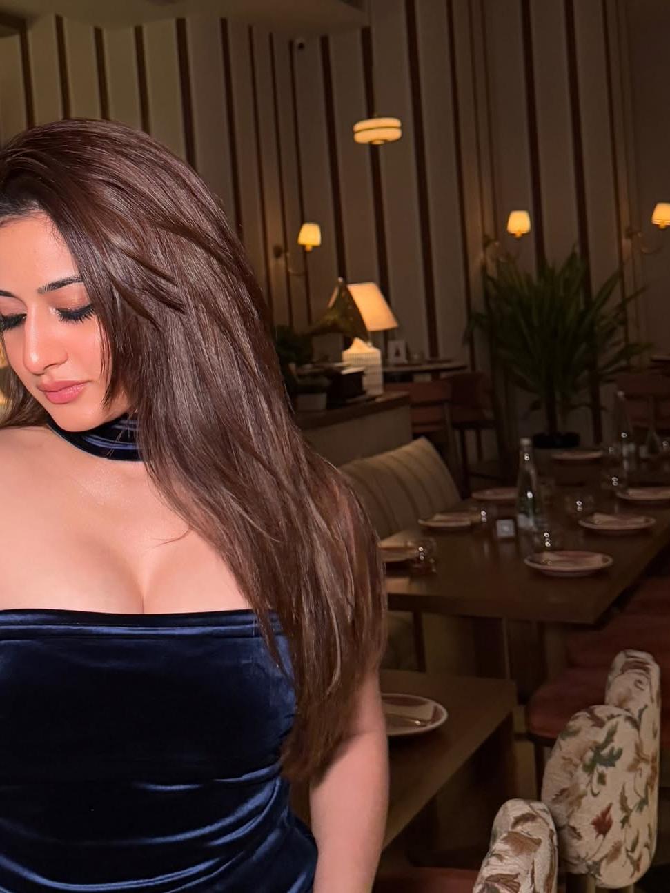 Velvet Tube Top With Attached Scraf